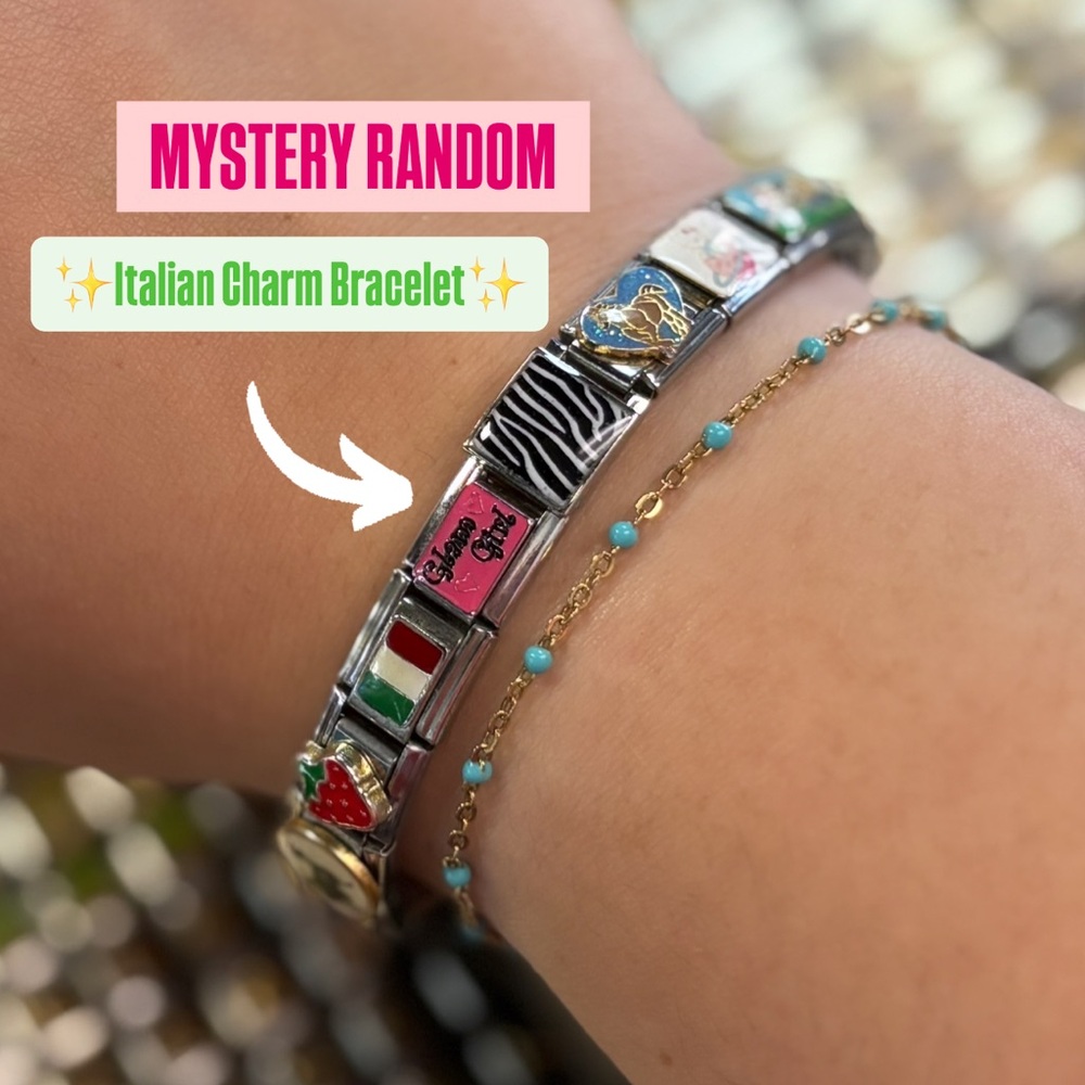 MYSTERY RANDOM ITALIAN CHARM BRACELET❤️‍🔥